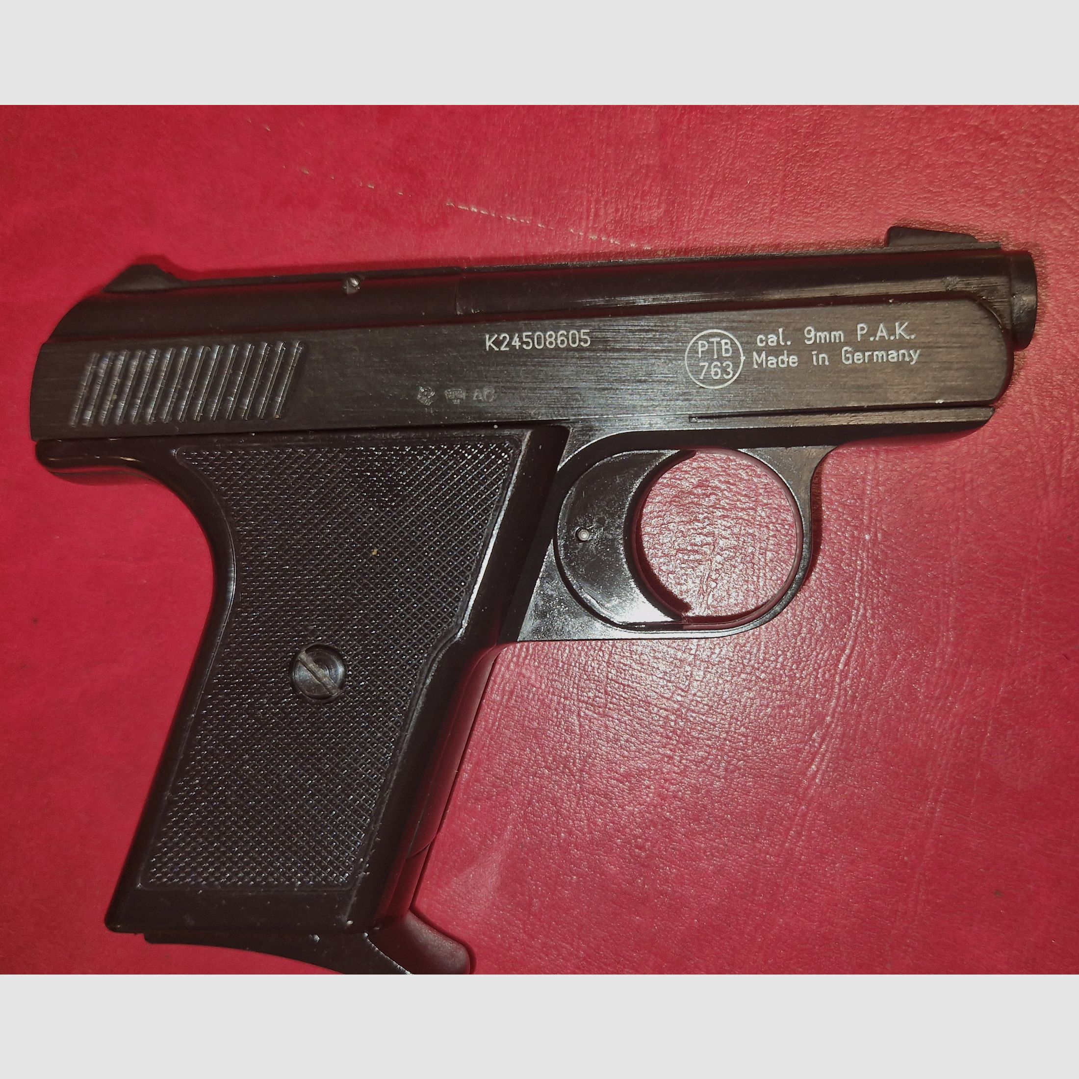 RECK MOD. GOLIATH/ senza accessori / cal. 9mm P.A.K. / PTB 763 / PISTOLA A GAS SCHRECKSCHUSS SILVESTER DIFESA PERSONALE COLLEZIONE / ------>! LEGGI LA DESCRIZIONE ! <------