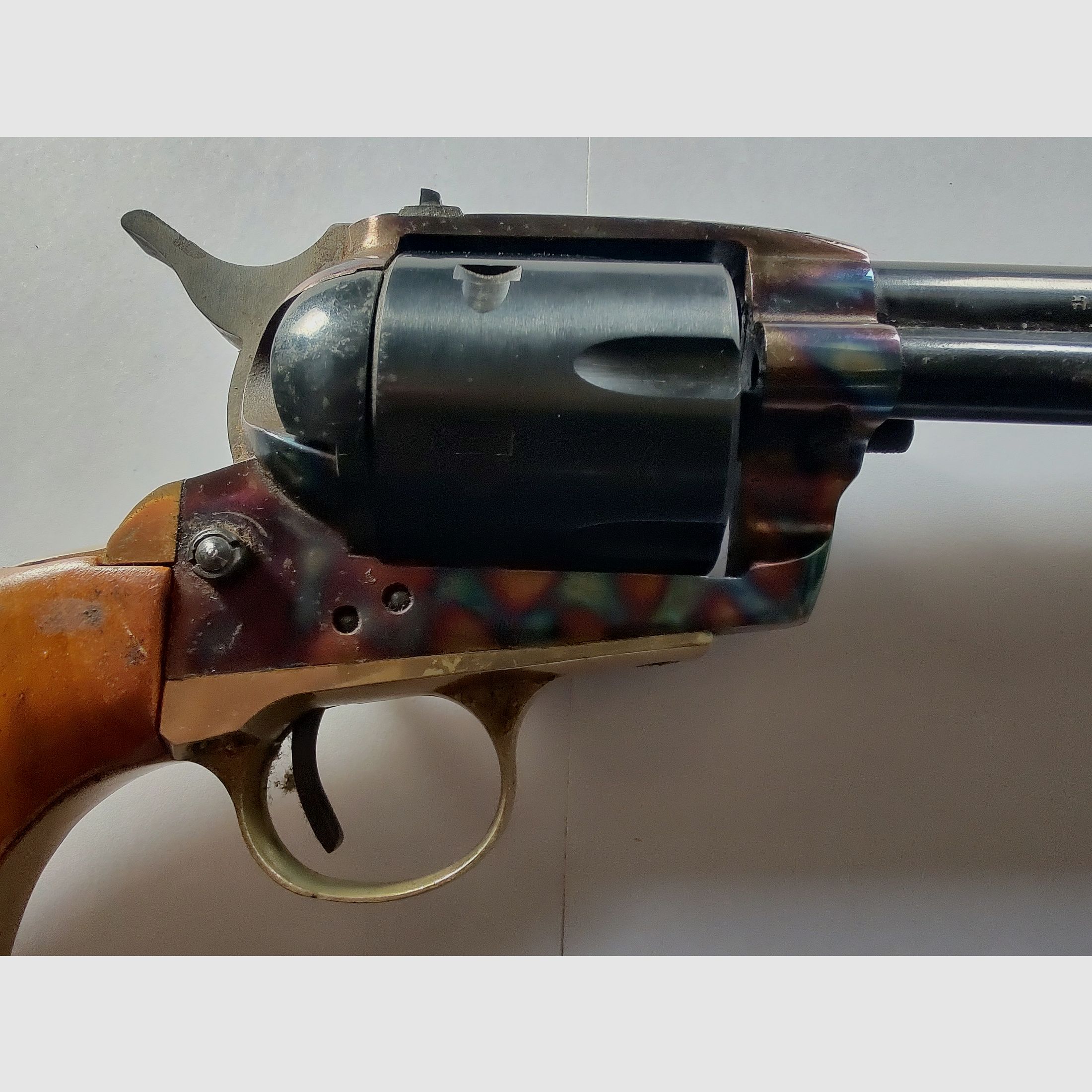  RARITÄT: Herbert Schmidt Mod. 121 Buntline Special | PTB 259 | Kal. 9mm R Knall | inkl. originaler Schulterstütze & historischem Kaufprospekt!