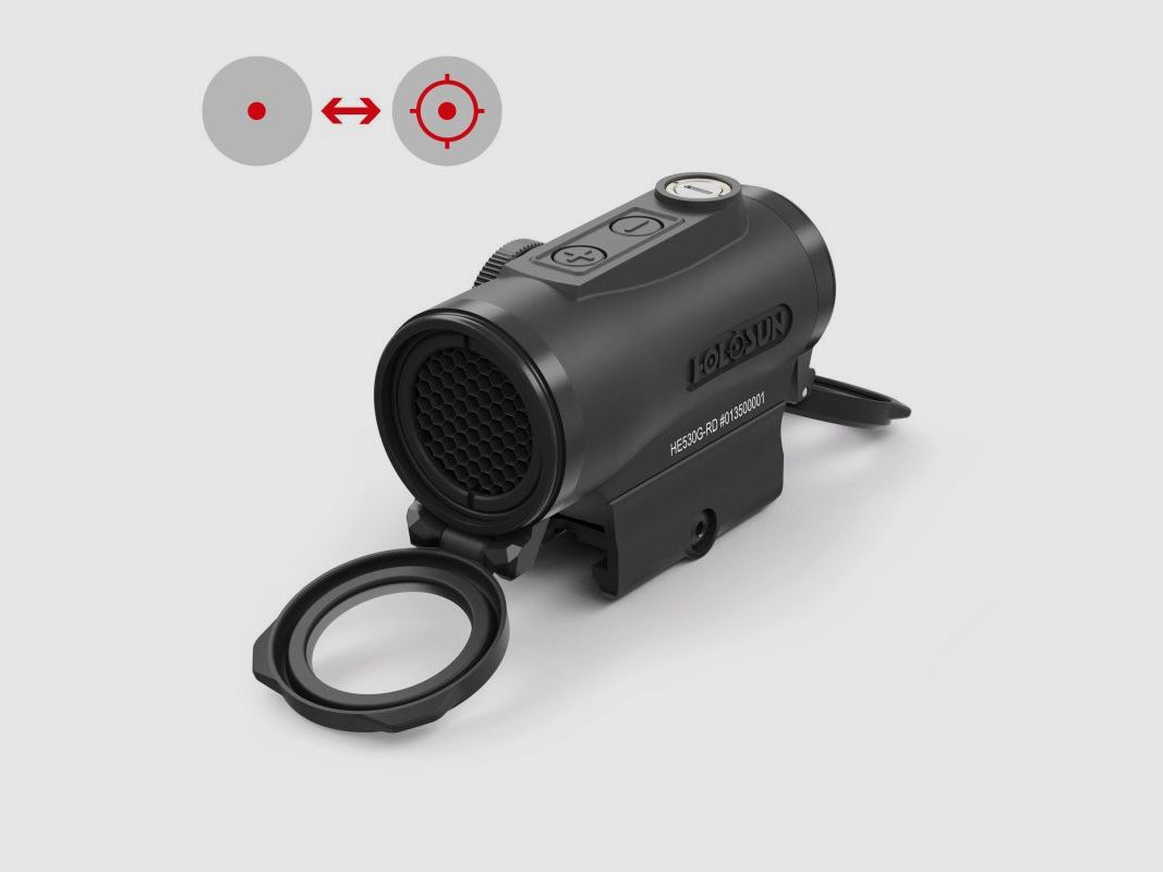Holosun Reflexvisier HE530G-RD mit rotem Wechselabsehen: 2MOA Dot & 65MOA Circledot, Bild 1 von 9
