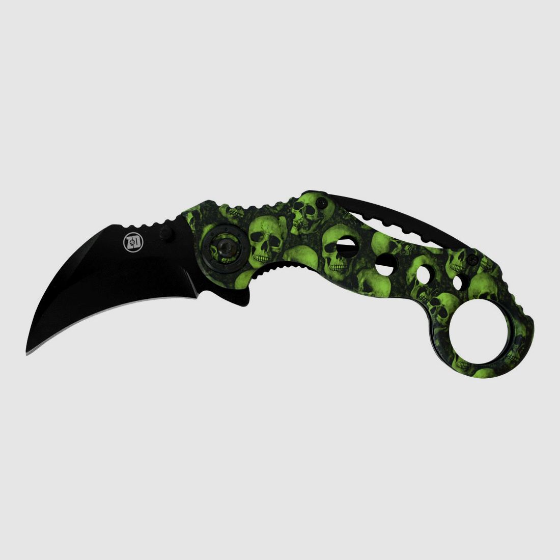 Zombie Dead pocket knife with handle coating