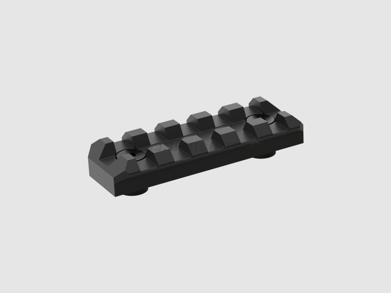 Rail Picatinny Keymod en aluminium, 5 slots