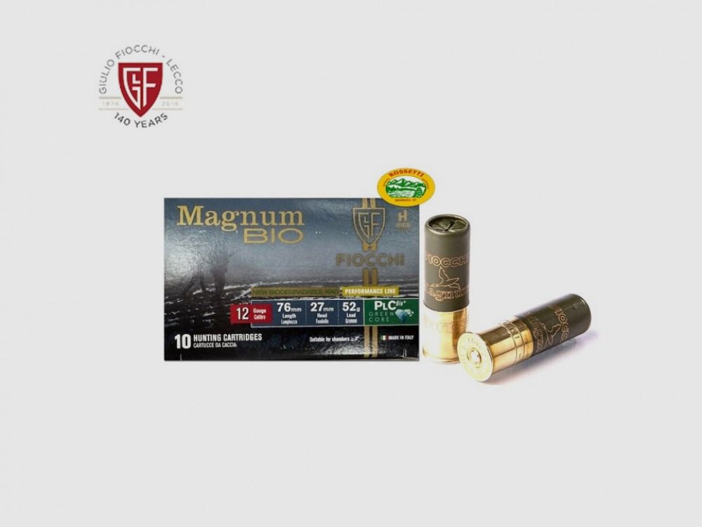 FIOCCHI Patronen Magnum Kal.12 gr.52 pb.6 neu Green Core
