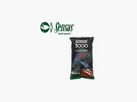 Amorce Sensas 3000 Carpe Rouge 1kg