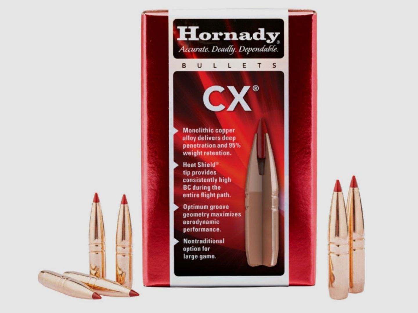 Hornady CX .224 50 gr | lead-free hunting bullet. #22402