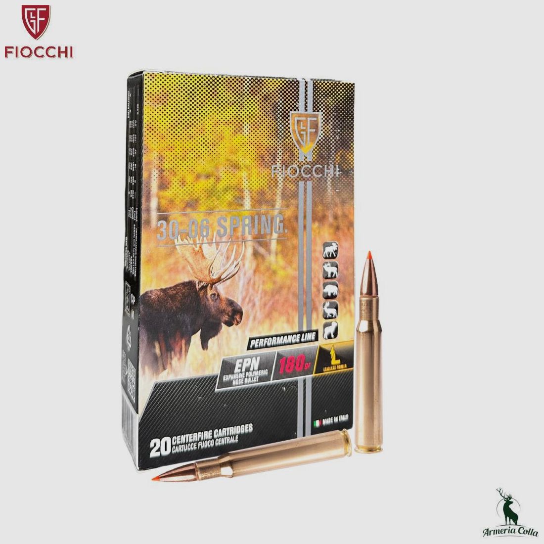 Fiocchi Ammunition Epn cal. .30-06 Sprg. 180gr. art. 703003, image 1 of 2