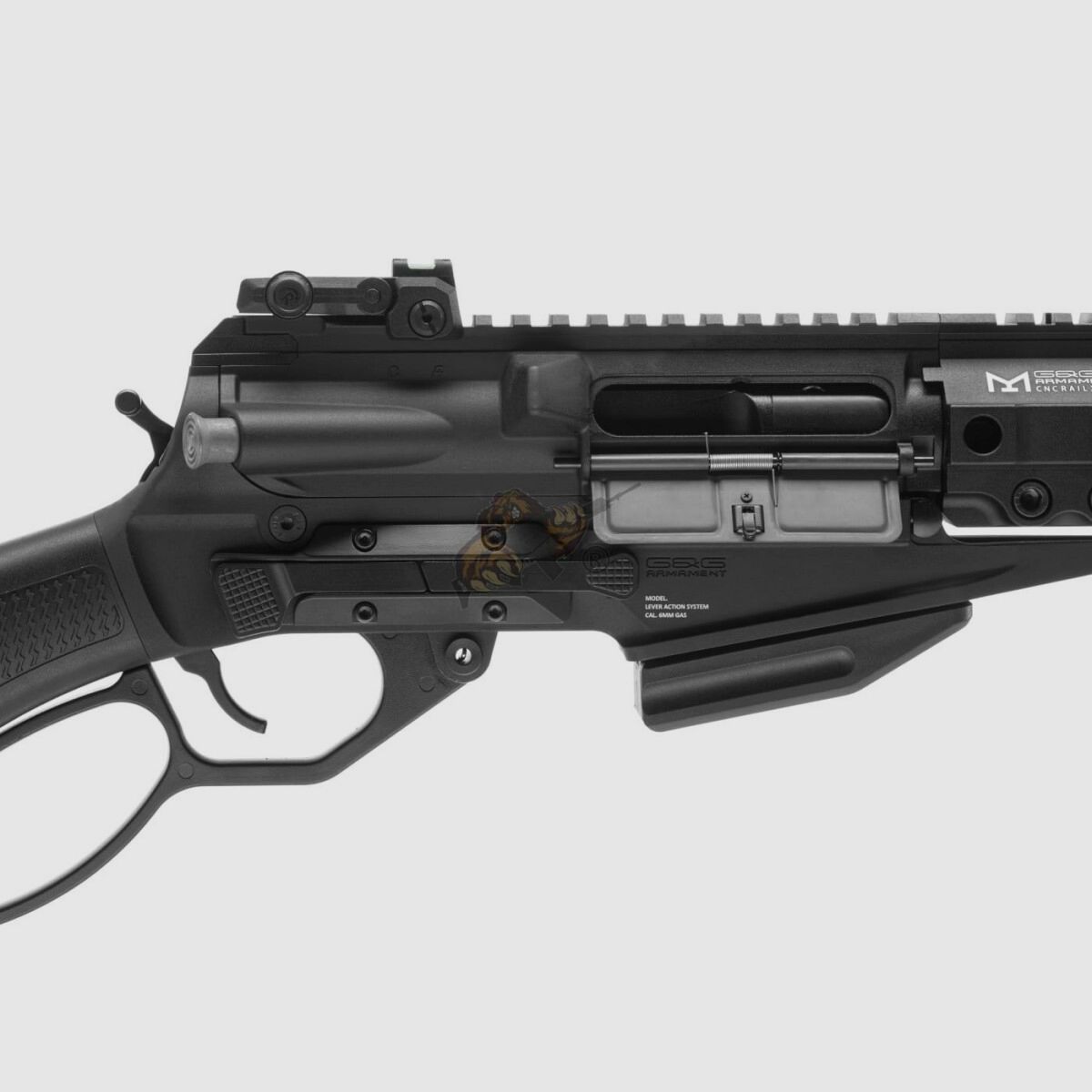G&G LevAR 15" Fucile a leva a gas in nero Airsoft libero da 18