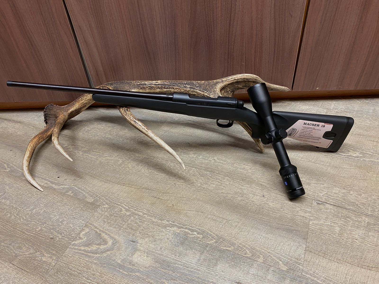 Mauser M18, z Zeiss Conquest V6 2-12x50, z szyną