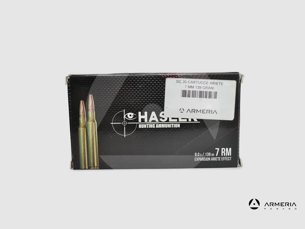 Hasler Expansion Ariete Effect calibre 7 RM – 139 granos – 20 cartuchos