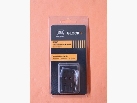 Glock Glock MOS: Piastra adattatore 01 per mirini a punto rosso Docter/ Meopta/ Insight/ Vortex/ Burris