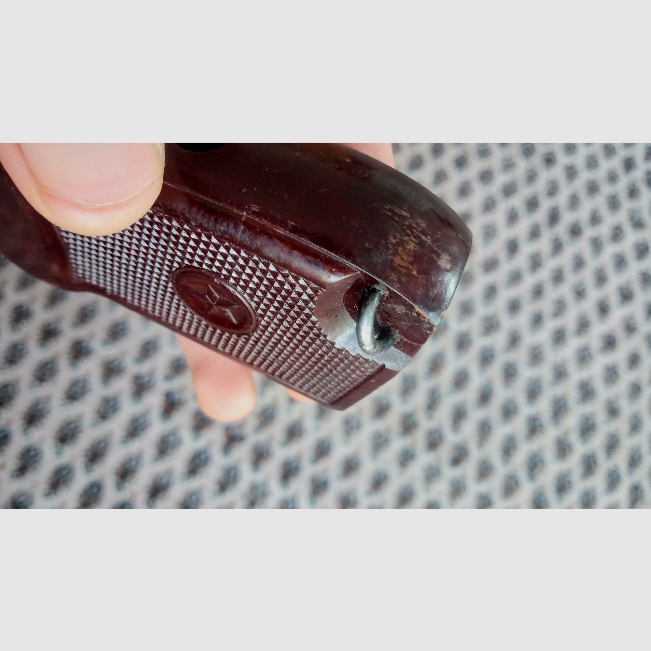 Grip shell for 9x18 Makarov PM finest Soviet Bakelite