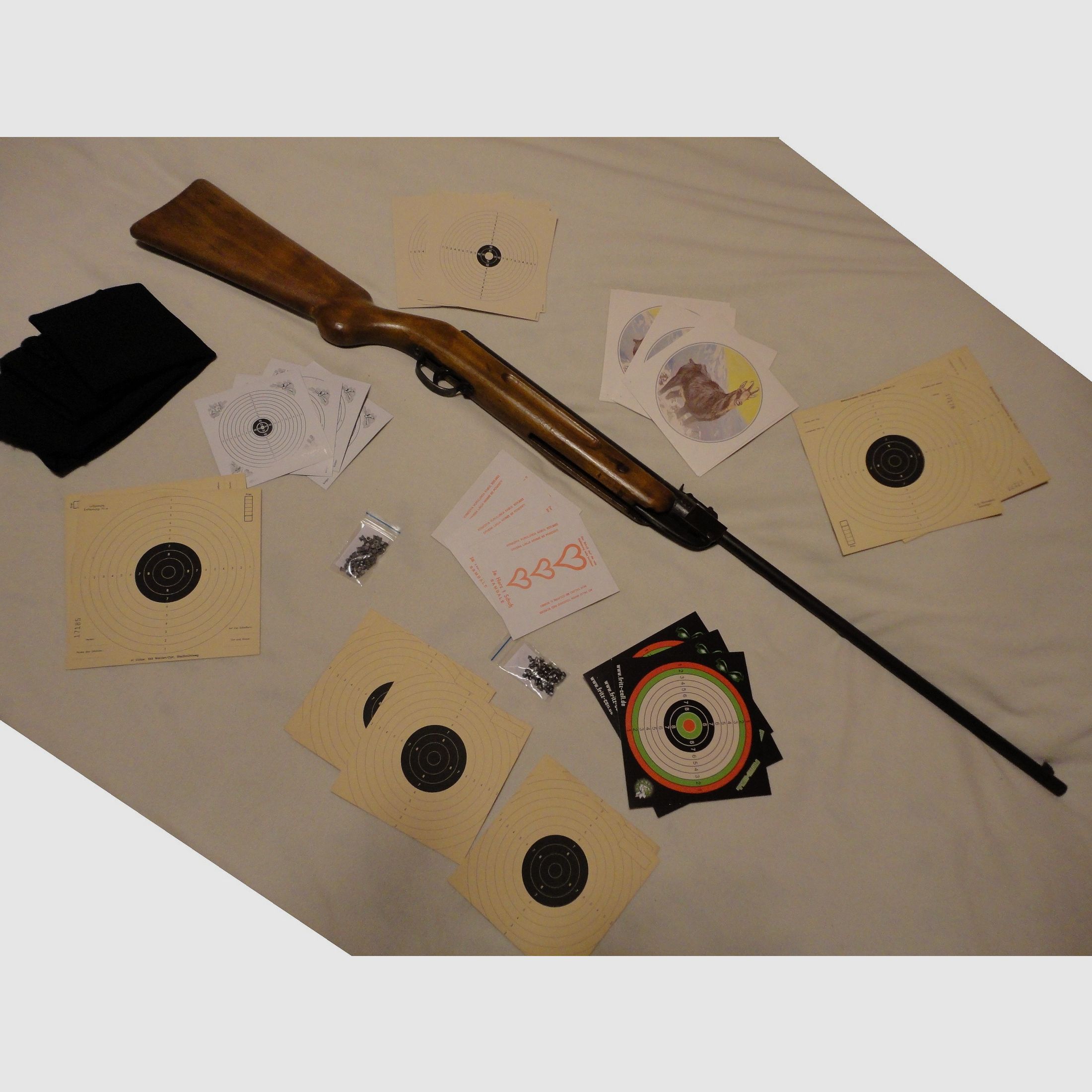 Luftgewehr KRICO Kriegeskorte Kal.177/4,5mm + Zubehör