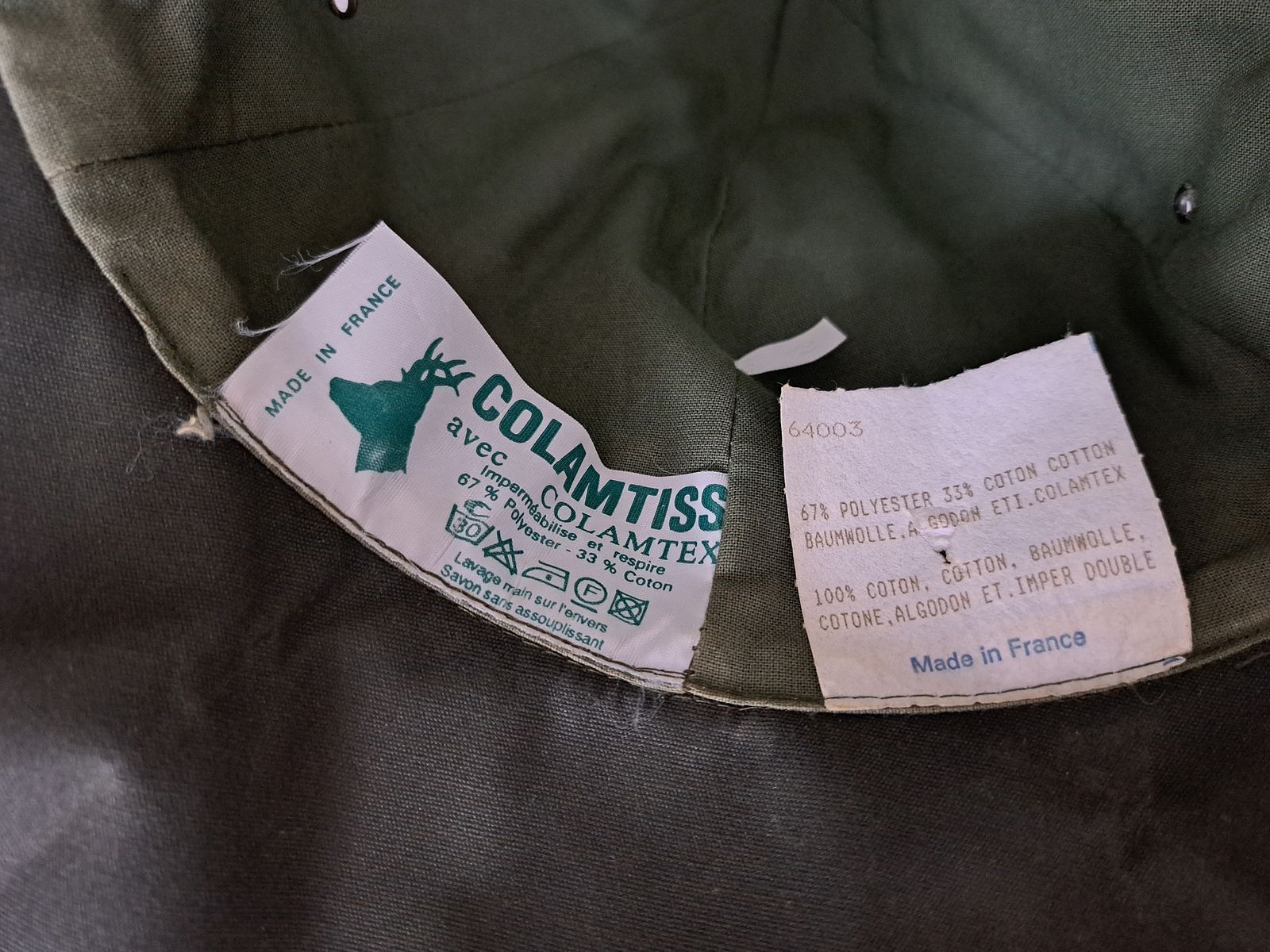 Casquette neuve avec protection nuque de Colamtiss taille 61