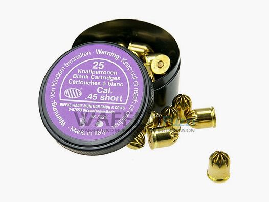 Wadie Platzpatronen .45 Knall 25 Schuss
