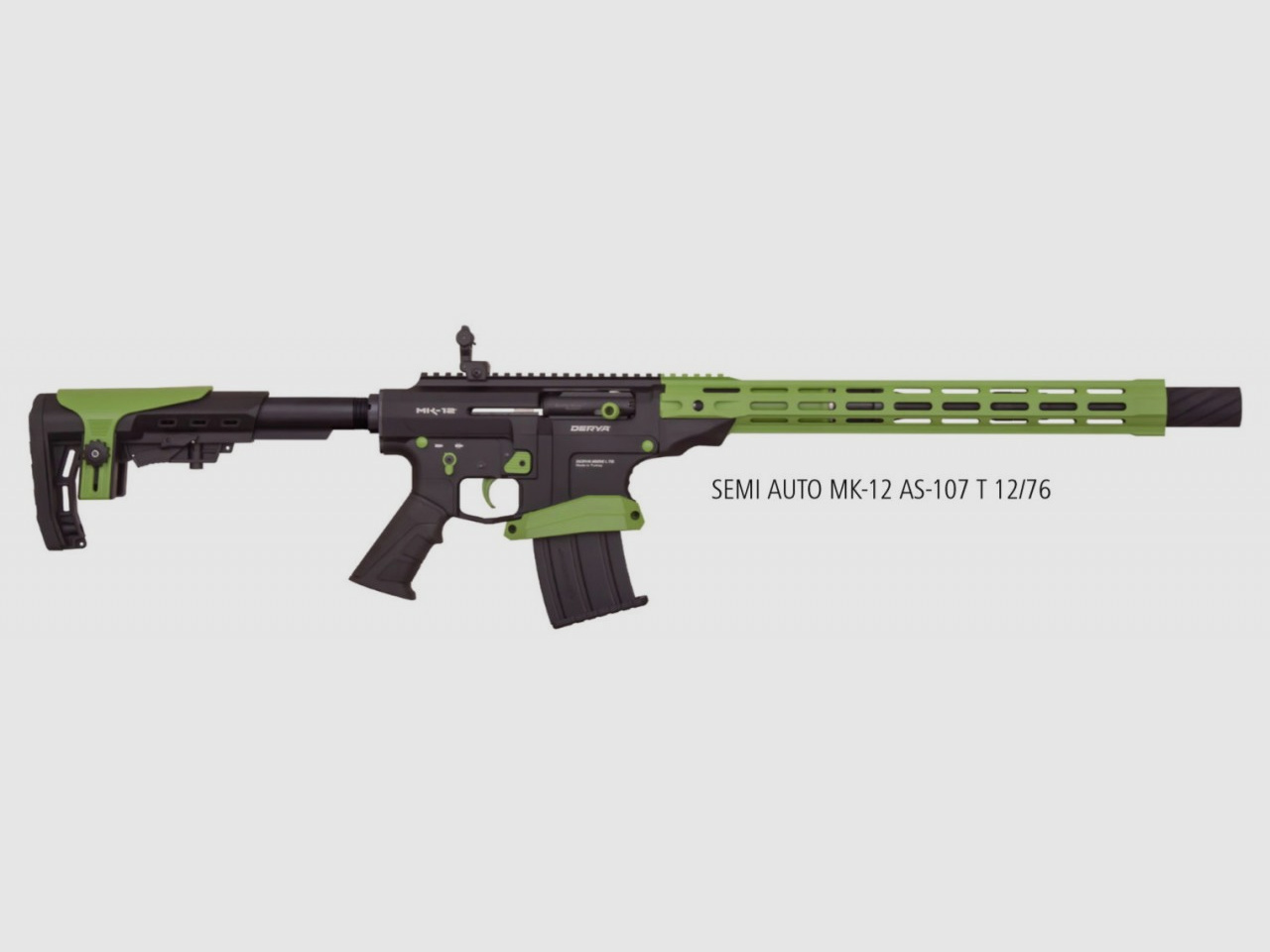 DERYA Selbstladeflinte MK-12 AS-107GP 12/76 ?Zombie Green?