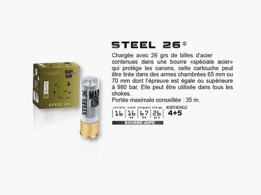 Mary Arm 26gr 4+5 cal.16 Acier