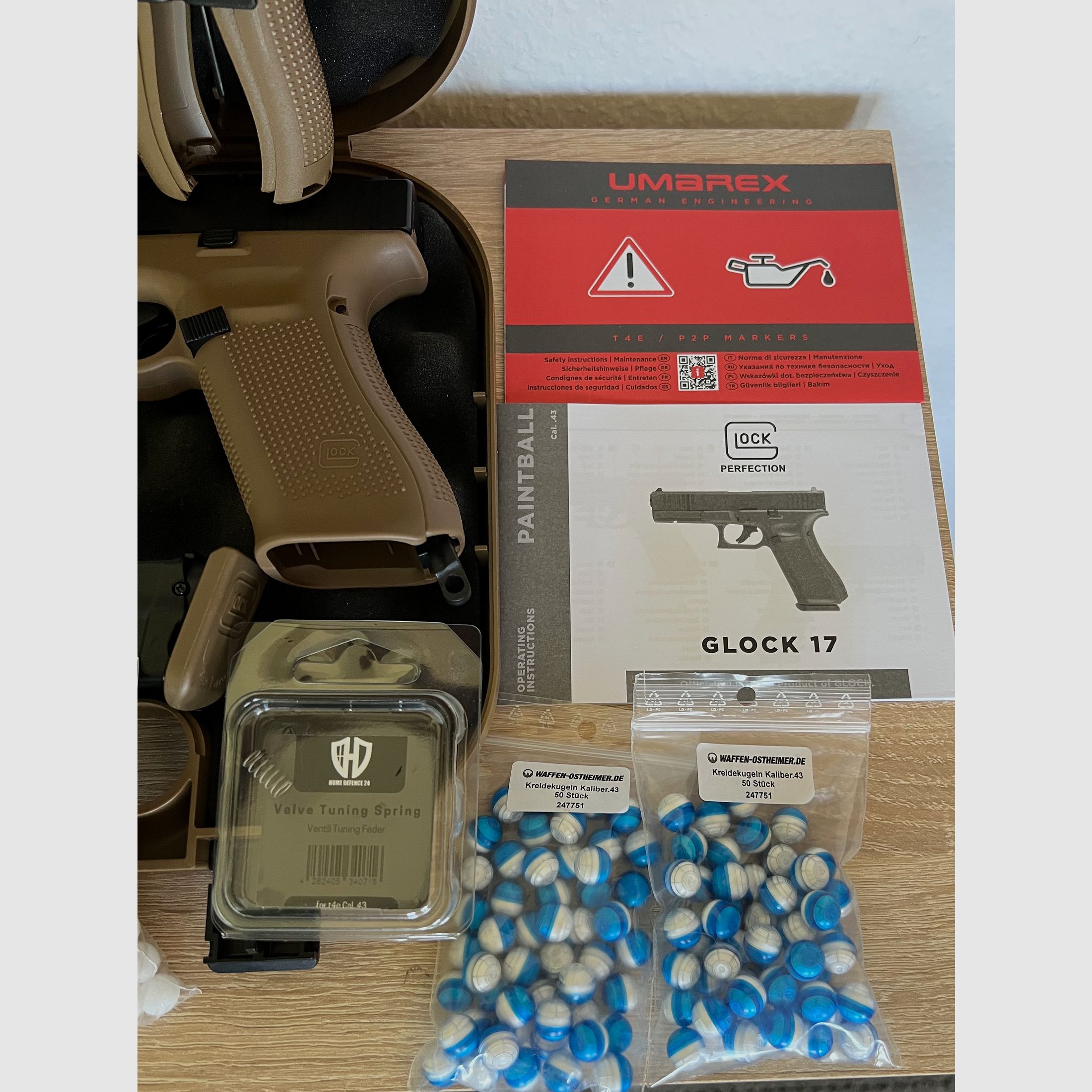 T4E GLOCK 17 Gen5 French Army Edition RAM gun Cal. .43 with accessories, image 7 of 13
