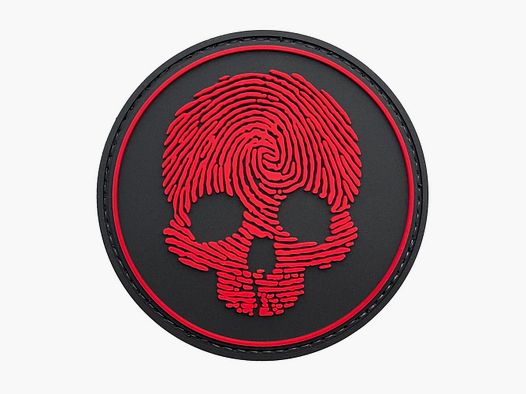 Fingerprint Skull Patch Rot