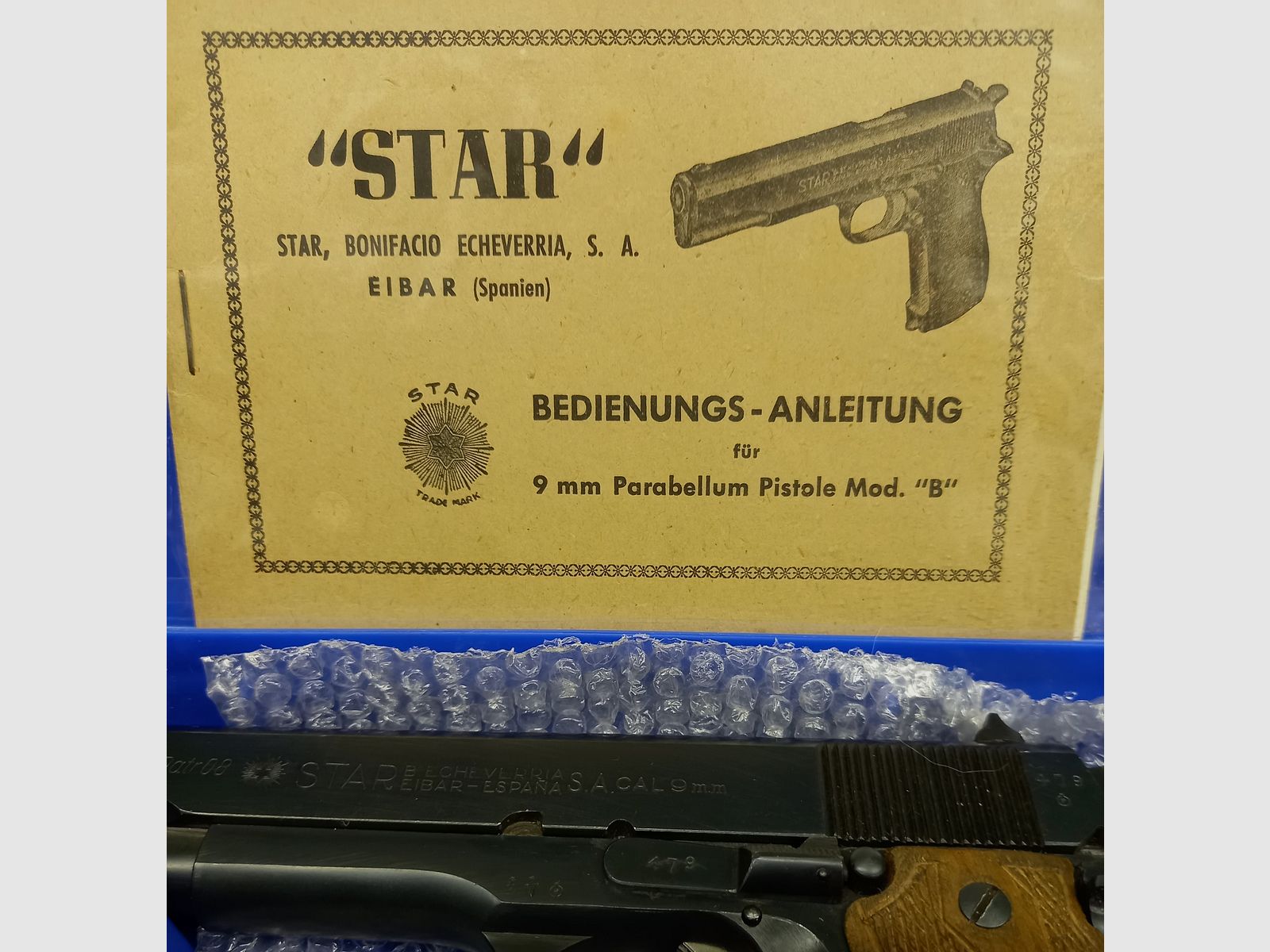 Star B Polizei Niedersachsen 9mm Luge. Patrone 08