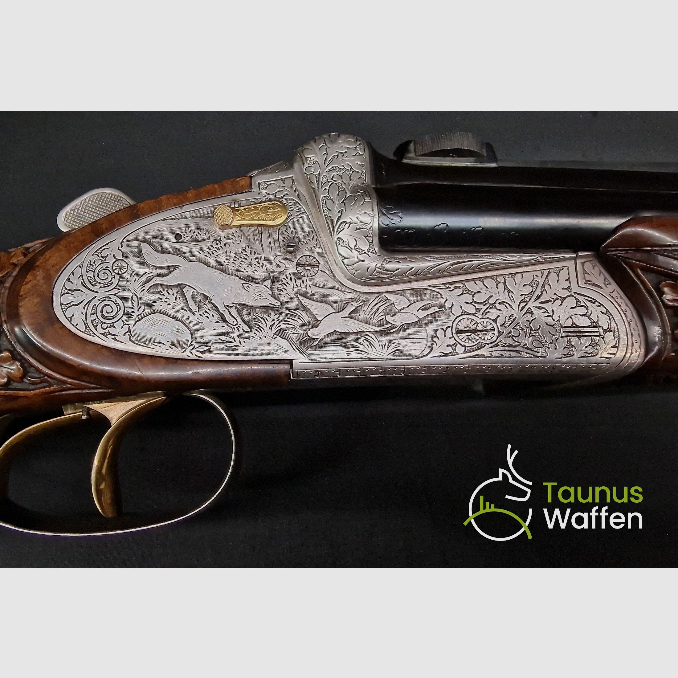 Triumph drilling Bock drilling Josef Just Ferlach with Bock double rifle interchangeable barrel taunus-waffen.de