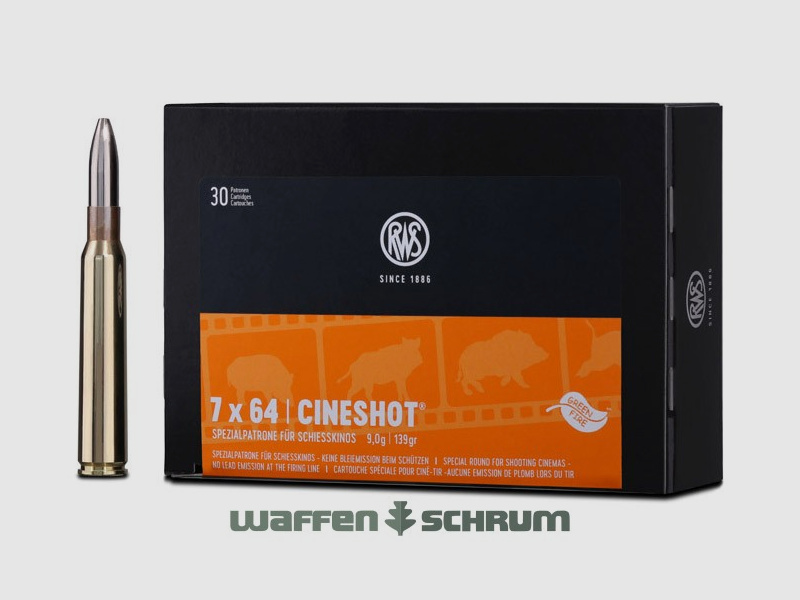 RWS 7x64 Cineshot 9,0g - 139gr  30er Pck.