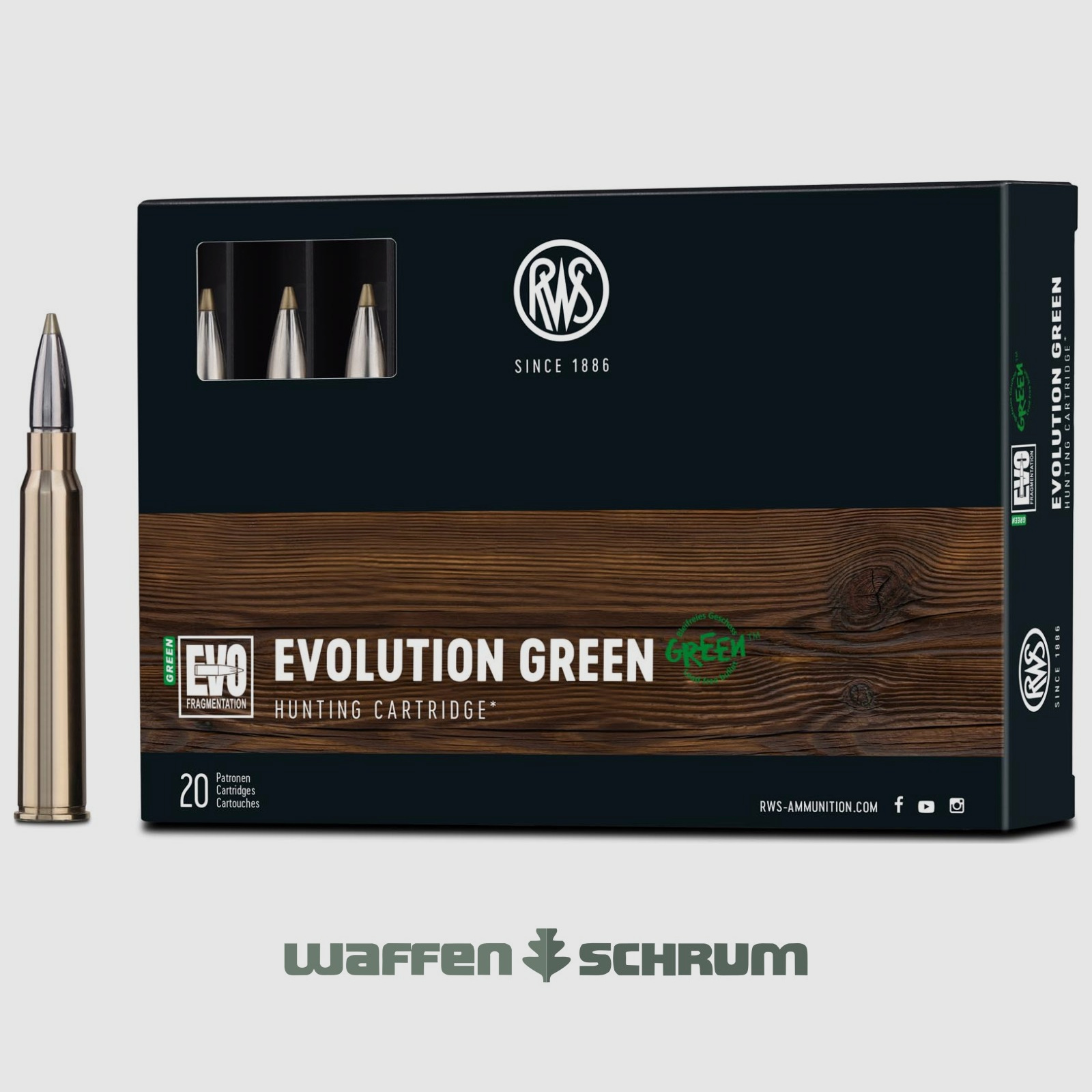 RWS Evo Green 9,0g - 139gr. .30RBlaser