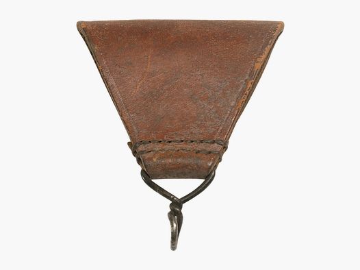 Französische Armee Franz. Koppelschlaufe Dreieck Leder gebraucht