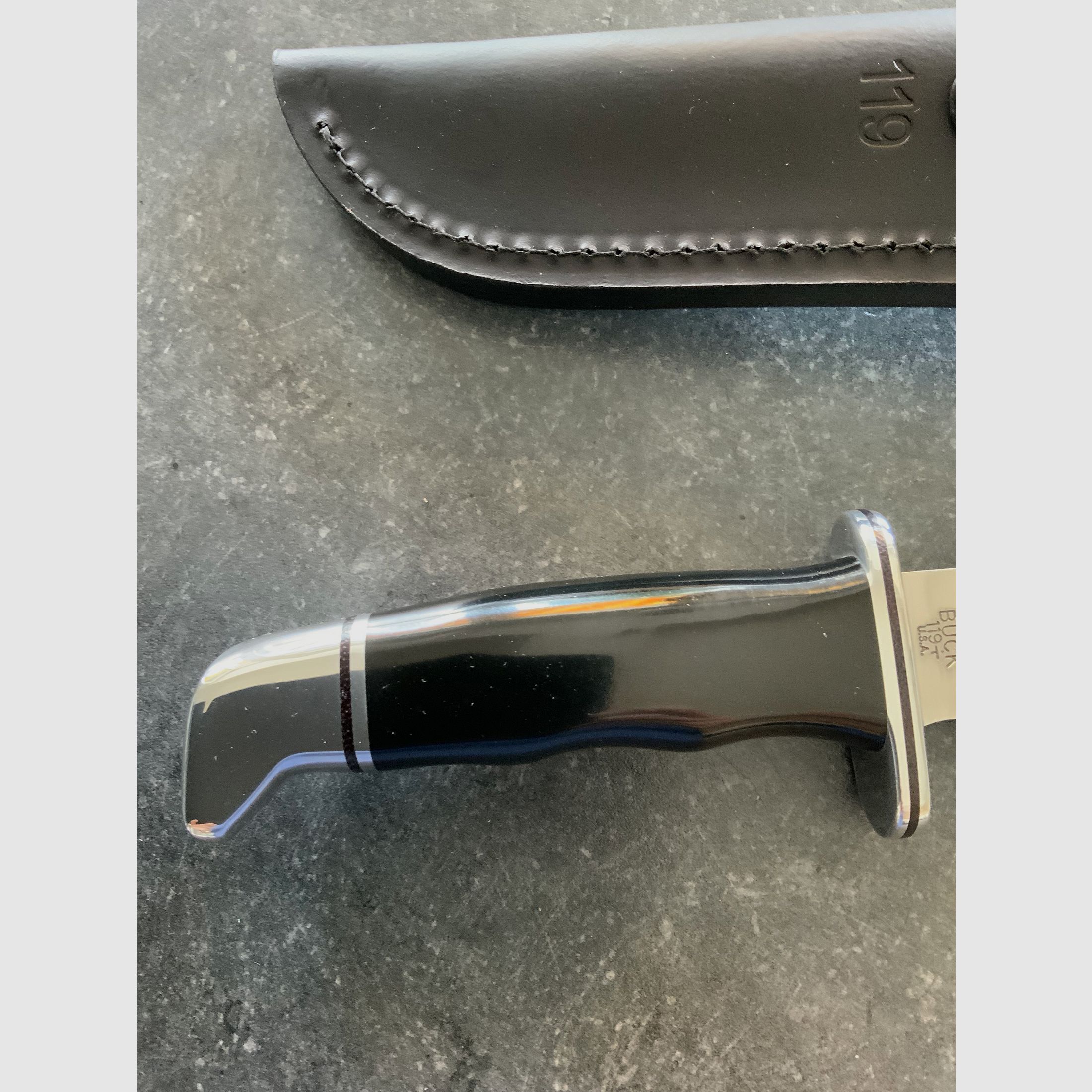 Buck 109 Jagdmesser neu einschließlich Lederscheide