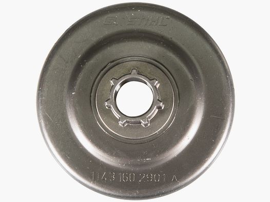 Stihl ring sprocket complete with disc and snap ring 3/8"LP, 7 teeth, Stihl small hub