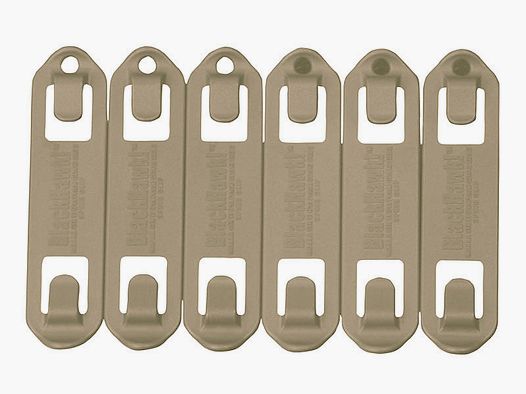 BLACKHAWK S.T.R.I.K.E. Schnellclips O PALS/MOLLE Coyote (6 Stk.) 3"