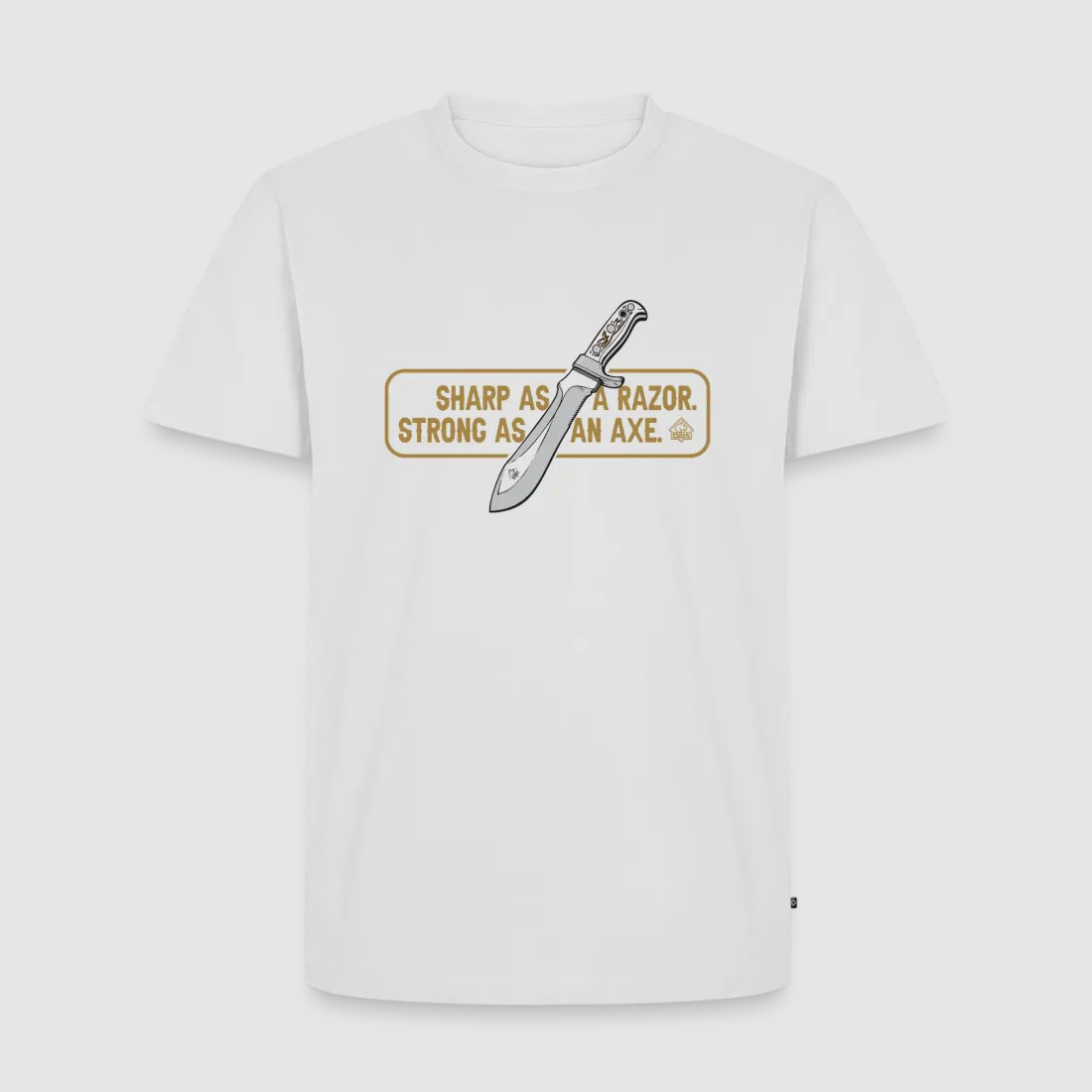 PUMA Men´s Premium T-Shirt "White Hunter Sharp & Strong"