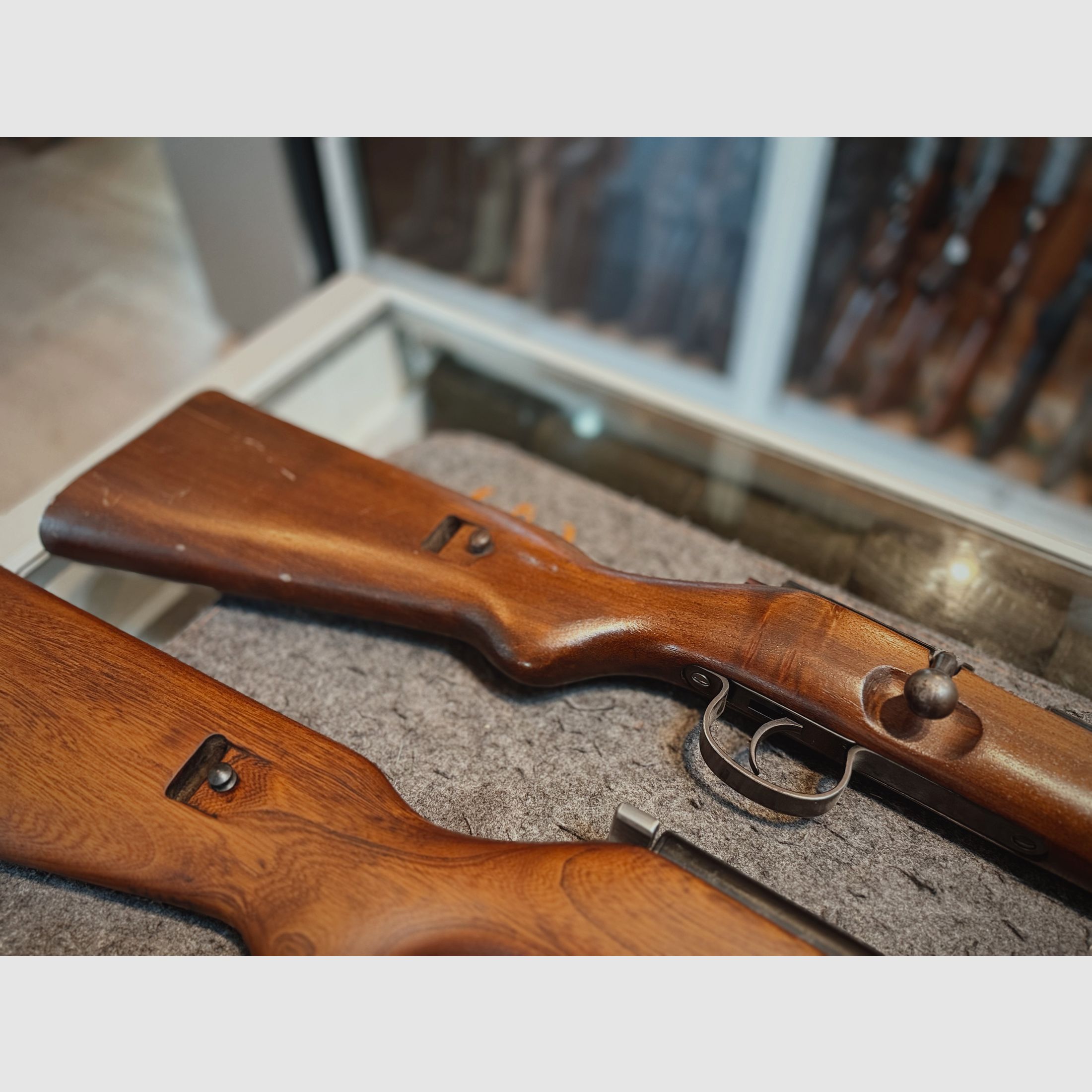Conjunto de armas históricas – Suhl W625C (.22 l.r.) y 2× Haenel Sportmodell 33 Patente Schmeisser