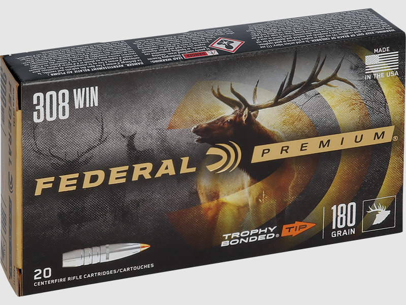 Patronen Federal Premium Geschoss Trophy Bonded Tip Kaliber 308 Win, Bild 4 von 10