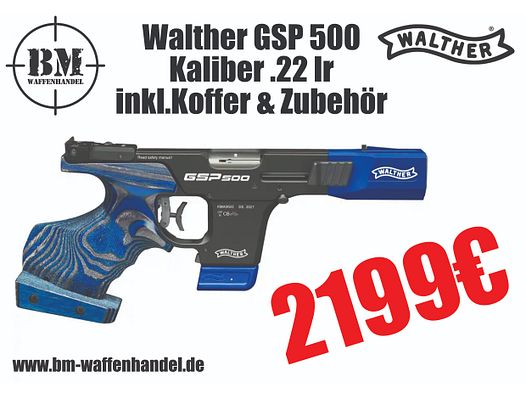 Walther GSP500 .22lr Matchpistole Sportpistole