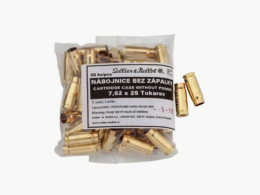 Hülsen Sellier & Bellot 7,62x25 mm Tokarev