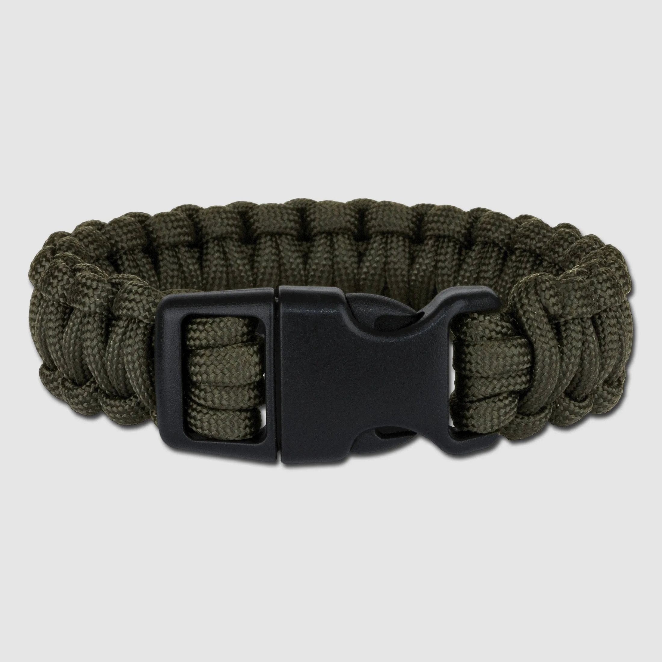 Mil-Tec Mil-Tec Survival Fallschirmleinen-Armband breit oliv