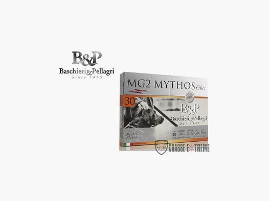 10 Patronen B&P MG2 Mythos Filz 30 Gr Kal 20/70