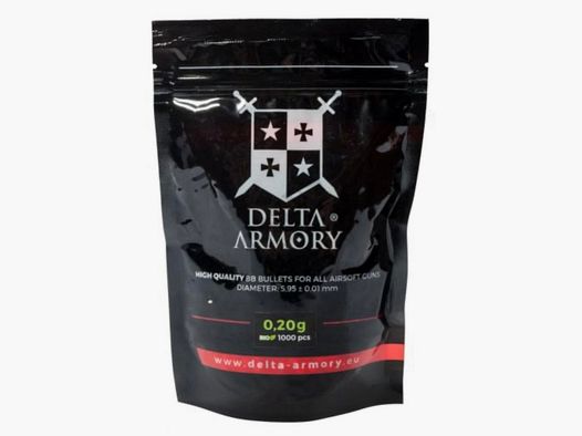 DELTA ARMORY 6mm 0,20gr. Biologisch abbaubar (1000x)