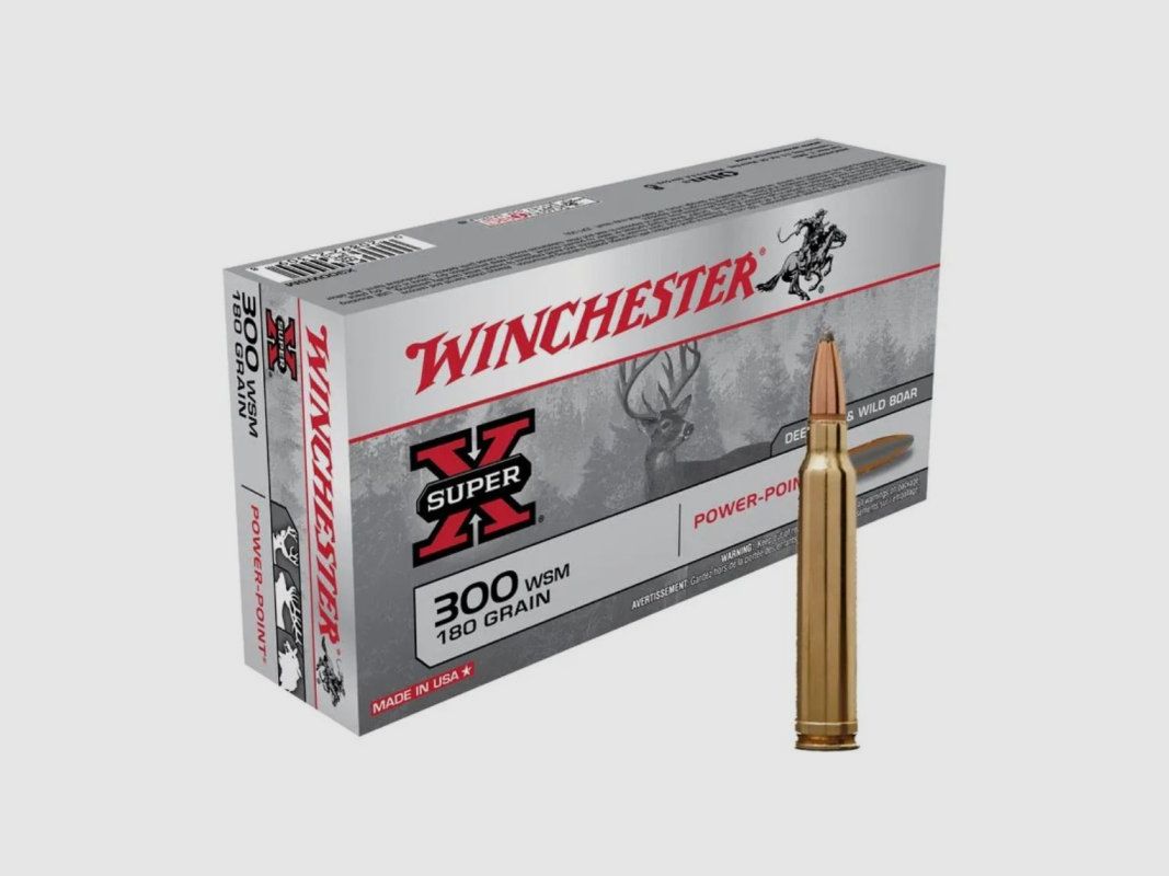 Balas Winchester Super X Power-Point 180 gr – Calibre .300 WSM