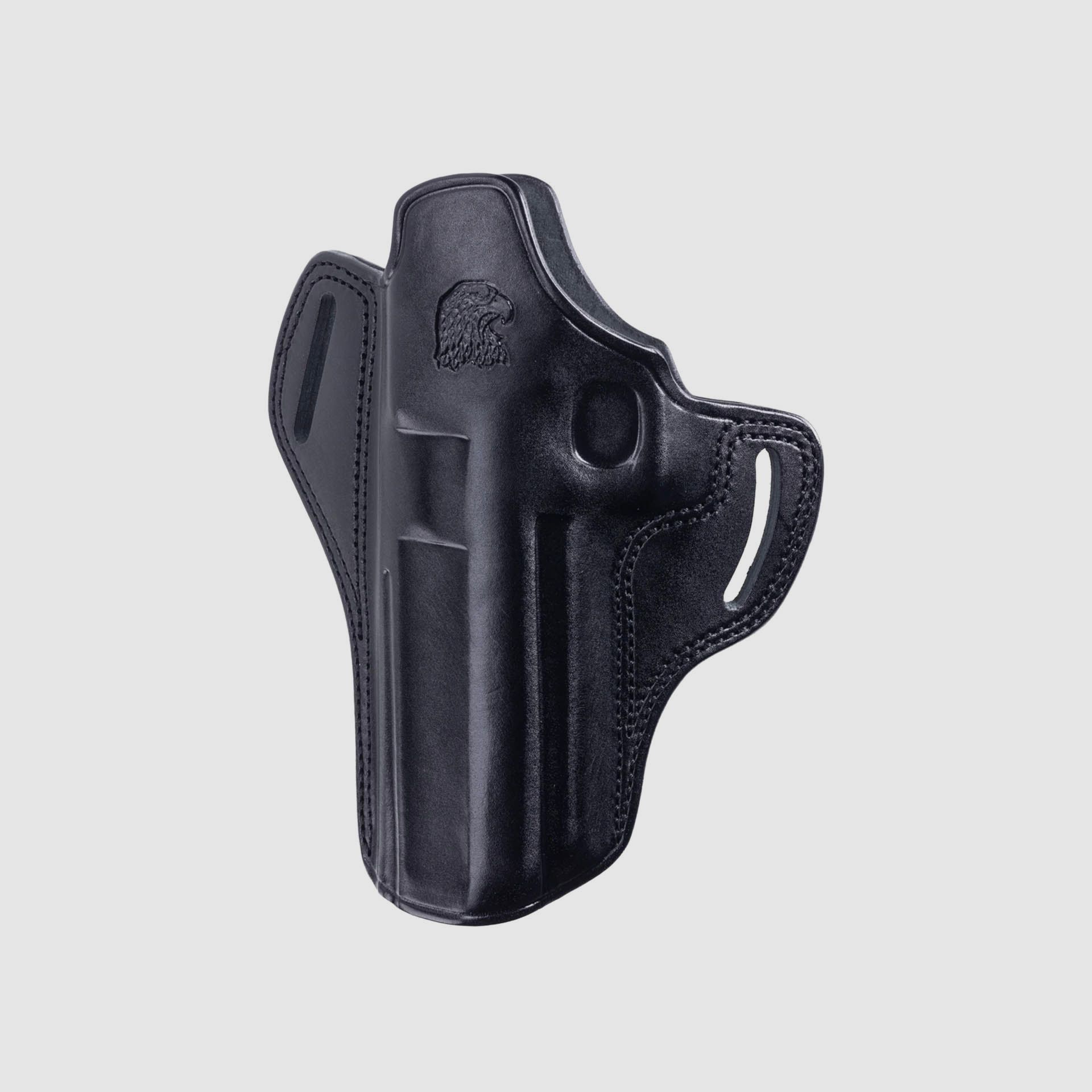 Fondina pancake 6" in pelle nera LH DE XIX L5/L6, immagine 1 di 2