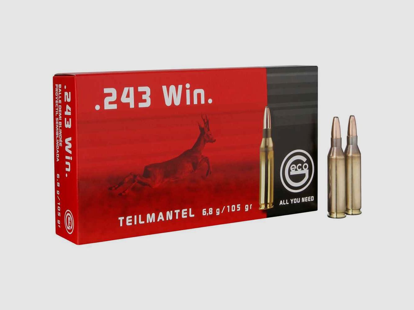 Cartouches de fusil Geco .243 Win.
