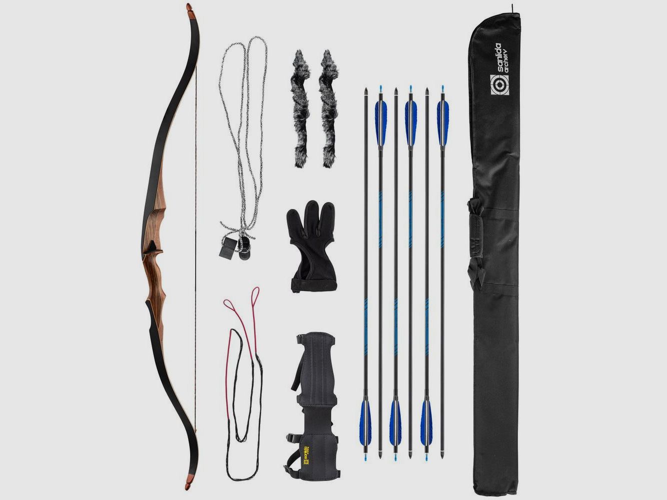 Sanlida Archery Royal X8 Monoblockbogen - Zugkraft 30-50 lbs - Geschwindigkeit 320 FPS - Präzision und Robustheit für Jagd und Sportschießen, Bild 8 von 9
