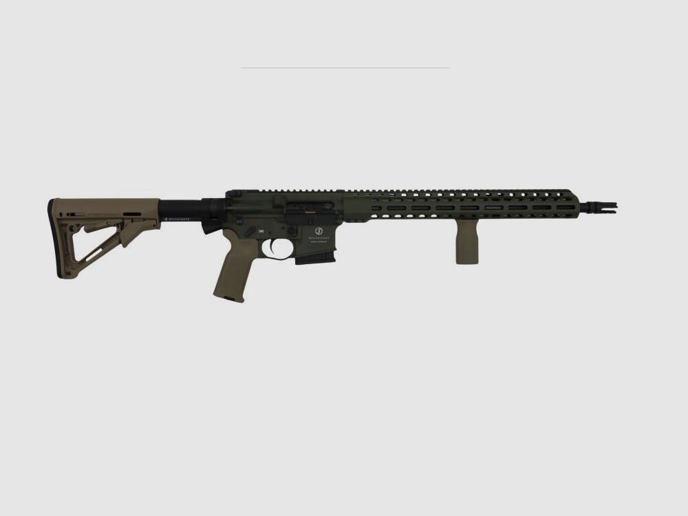 Schmeisser AR15 M5FL 16,75'' speciale editie Magpul OD GROEN / FDE
