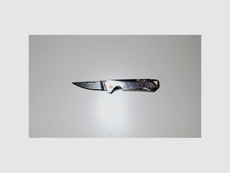 Taschenmesser, Mini, silber, Manufaktur, Rarität, neuwertig!