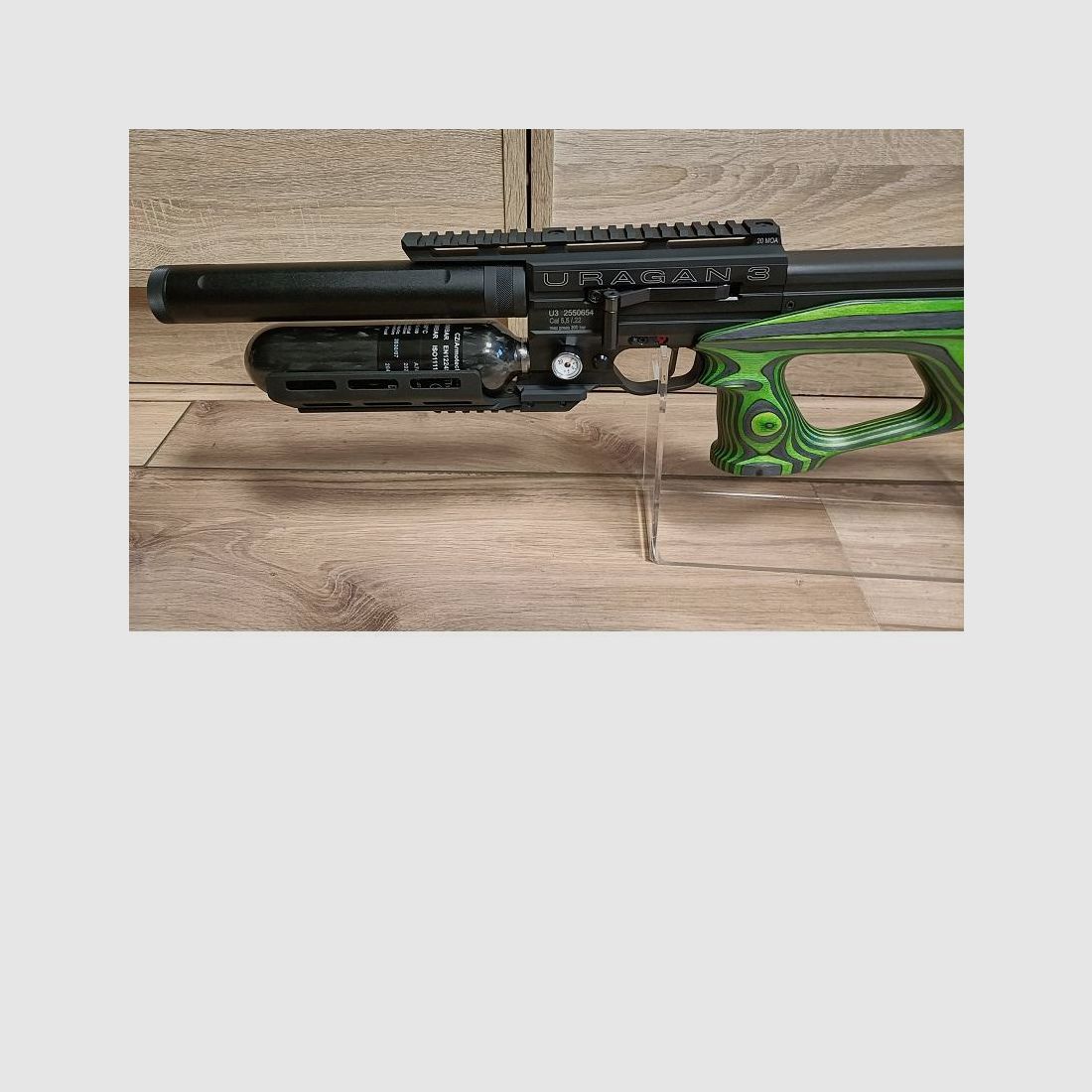Carabine PCP AIRGUN TECHNOLOGY URAGAN 3 – Compact – stratifié Green, image 4 sur 5