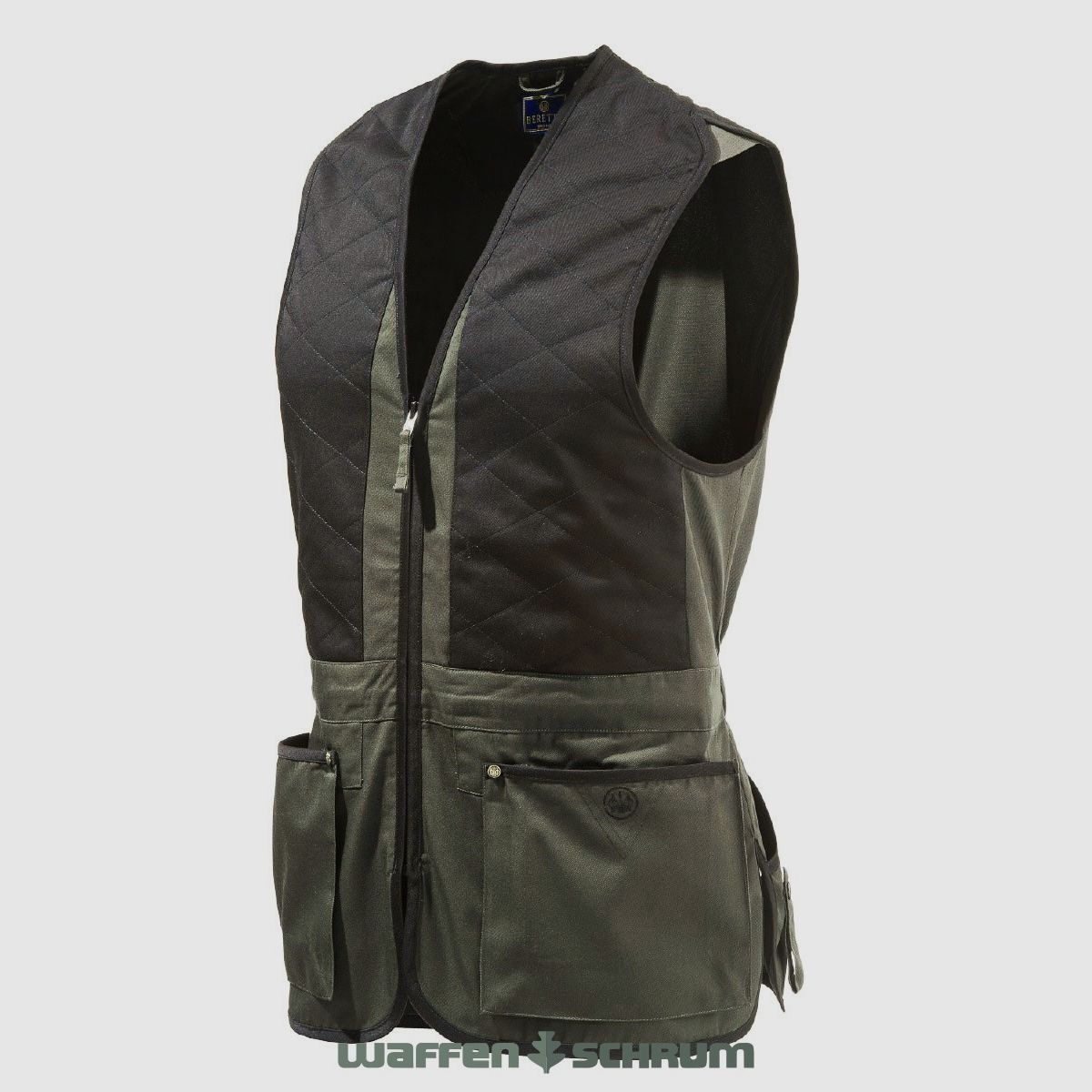 Beretta Schießwe. Trap Cotton Vest SMU Green & black