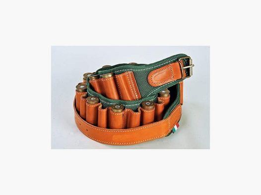 Gewehrpatronentasche aus Cordura Dupont & Leder 30 Zellen Buffetteria Spadoni 156