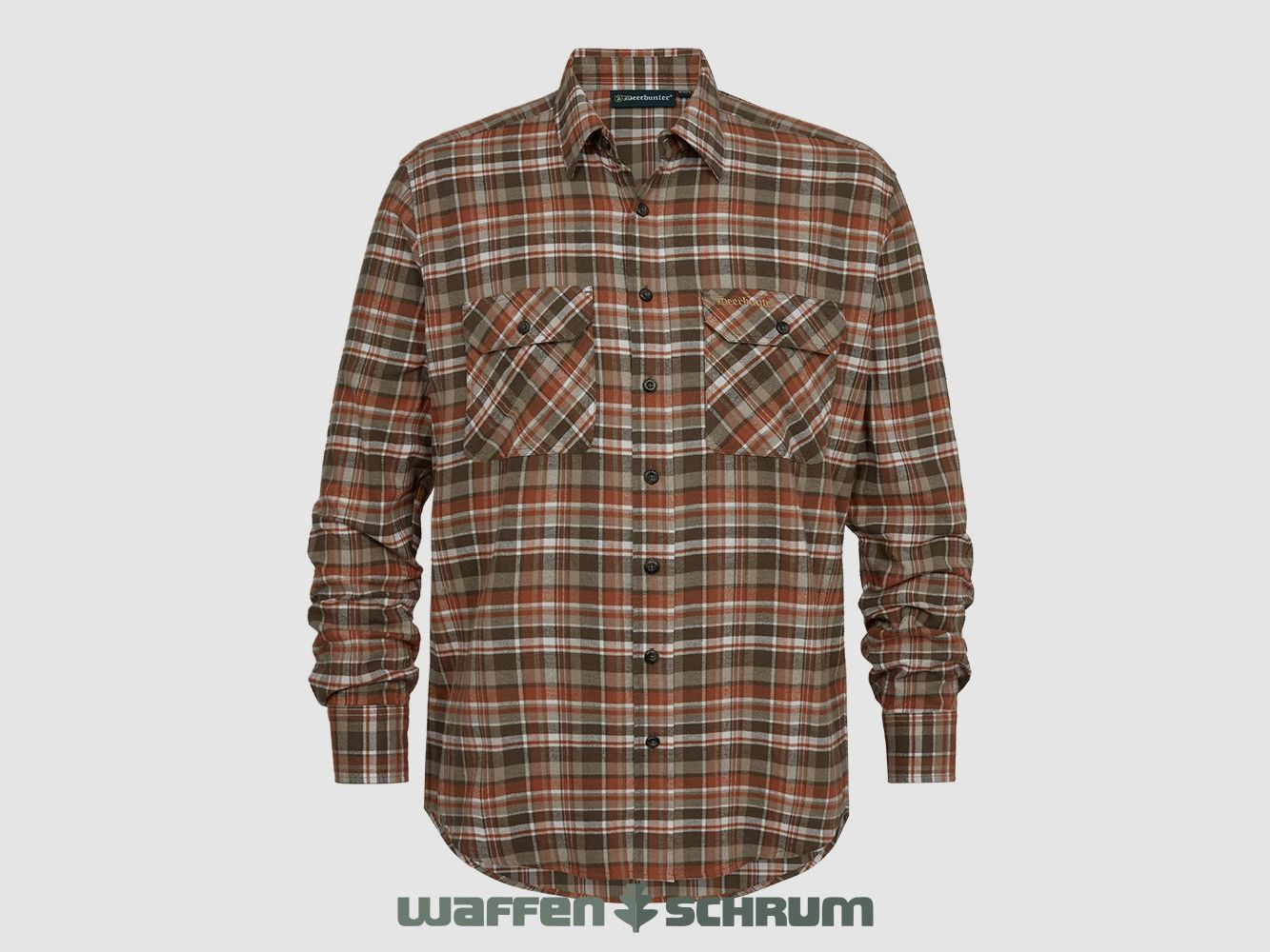 Deerhunter Hemd Andrew Orange Check
