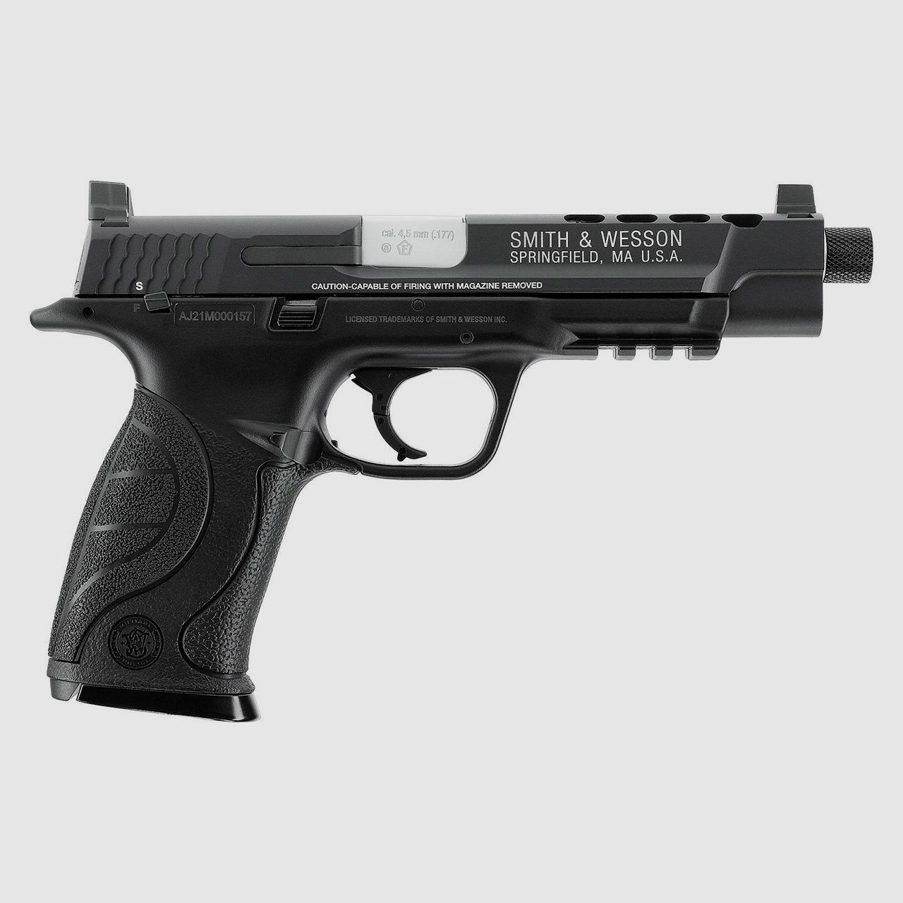 CO2 Pistole Smith & Wesson Performance Center Ported M&P9L Kaliber 4,5 mm BB (P18)