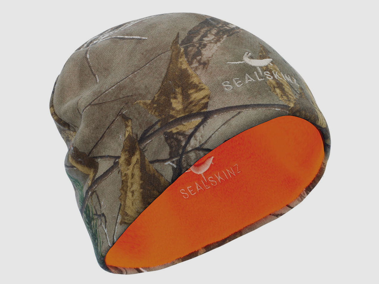 Beanie impermeabile SealSkinz Realtree e arancione - S/M