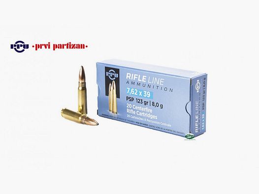 PPU PRVI PARTIZAN Munitie kal. 7,62X39 PSP 123gr.